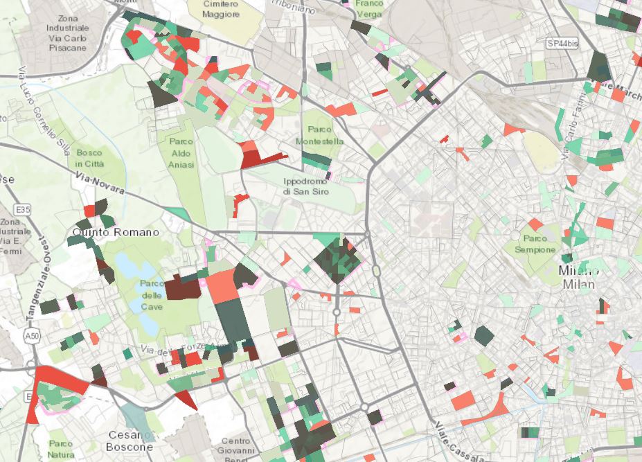 FOR RENT_Mappa degli alloggi di proprietà a Milano